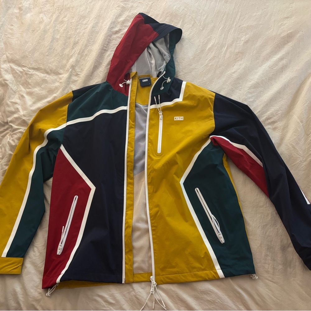 Kith Red and Yellow Windbreaker Jacket